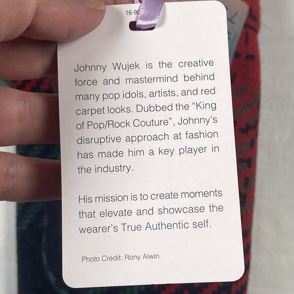 Johnny Wujek Skirt Women's Size Small Red Green Plaid Mini Stretch NEW - Picture 4 of 6